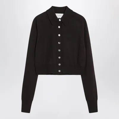Sportmax Perseo Button-up Knitted Cardigan In Brown