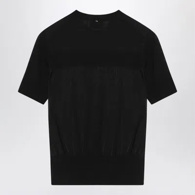 Sportmax Short Sleeve Sweater In Black