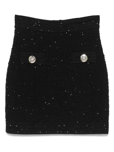 Balmain Button-embellished Skirt
