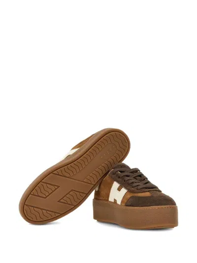 Hogan Low Top Platform Sole Sneakers In Multi