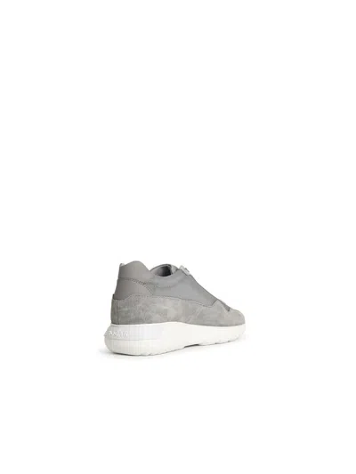 Hogan 'interactive 3' Grey Suede Blend Sneakers