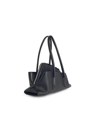 Attico The  'the Walk' Small Black Leather Bag