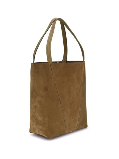 Chloé Dark Gold Leather Spin Tote