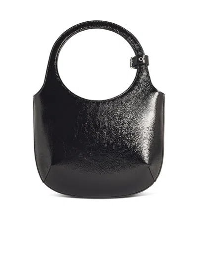 Courrèges Borsa A Mano Holy In Naplack In Black