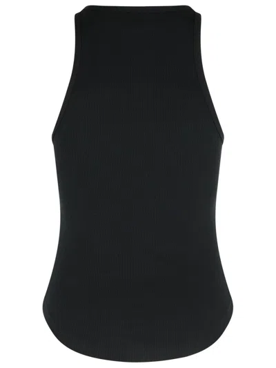 Courrèges Buckle 90s Rib Tank Top In Black