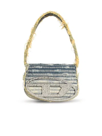 Diesel Denim Leather D Shoulder Bag
