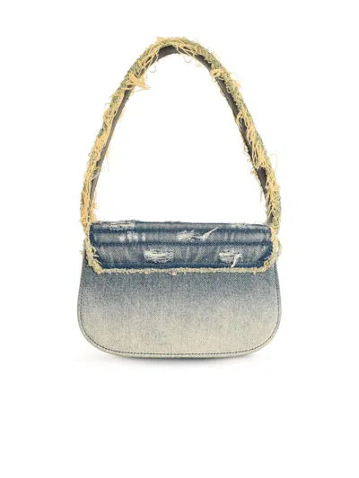 Diesel Denim Leather D Shoulder Bag