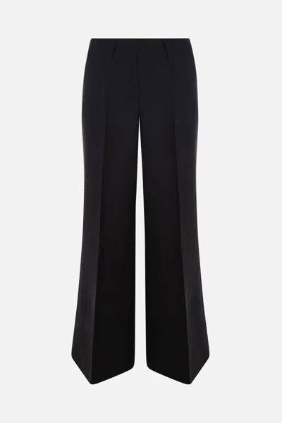 Givenchy Wool Bootcut Tailored Trousers In Black
