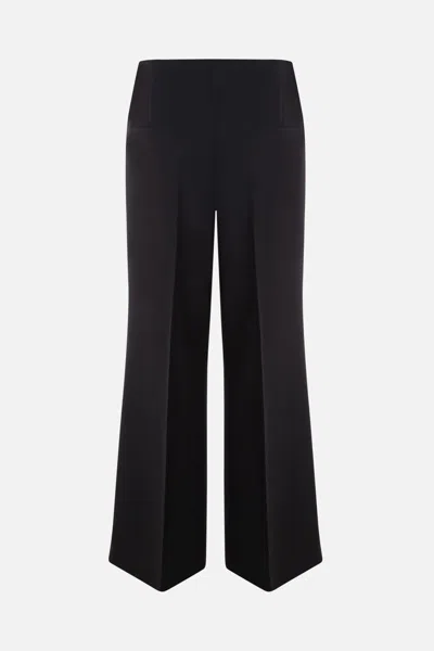 Givenchy Wool Bootcut Tailored Trousers In Black