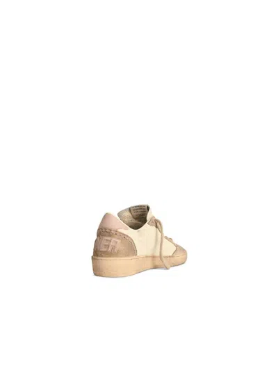 Golden Goose Ballstar Nappa Upper Suede Toe And Spur Leather Star And Heel In Neutral