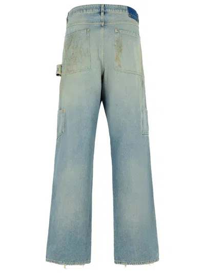 Golden Goose Sand Wash Jeans With A Distressed Effect In Multi