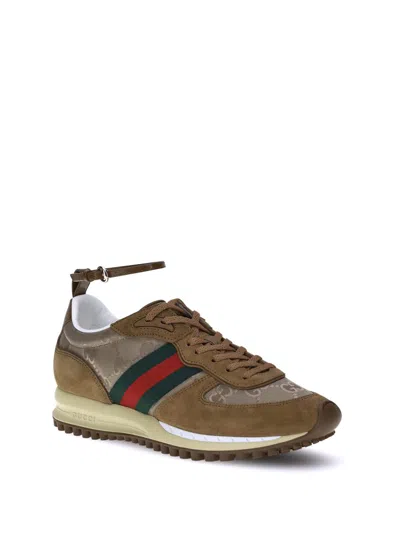 Gucci Women Re-motion Suede Low-top Sneakers