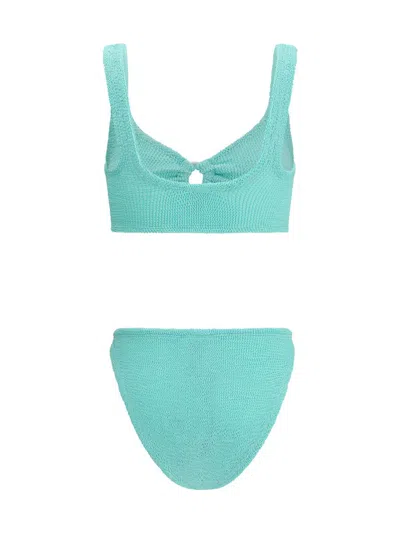 Hunza G Julia Bikini Crinkle Detail In Blue