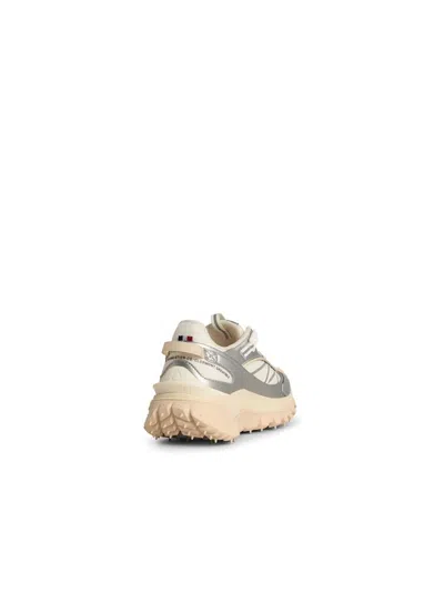 Moncler 'trailgrip Gtx' Silver Leather Blend Sneakers