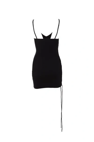 Off-white Woman Mini Dress Black Size 6 Viscose, Polyester
