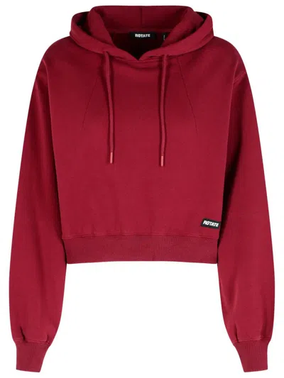 Rotate Birger Christensen Burgundy Cotton Sweatshirt