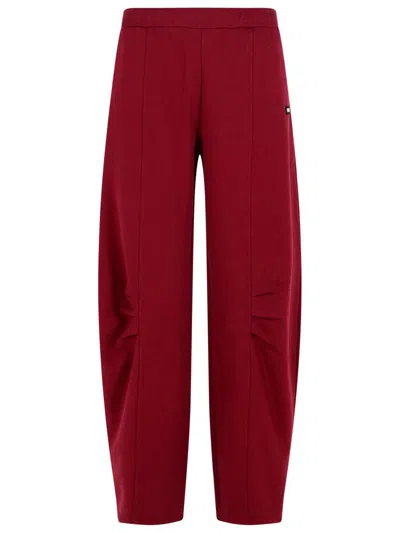 Rotate Birger Christensen Joggers Featuring Elastic Waistband And Side Pockets In Red