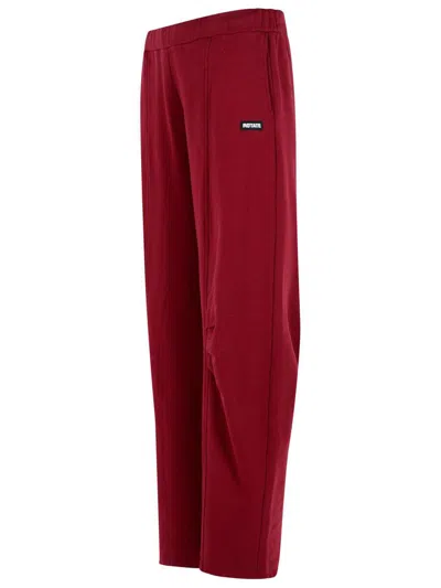 Rotate Birger Christensen Joggers Featuring Elastic Waistband And Side Pockets In Red
