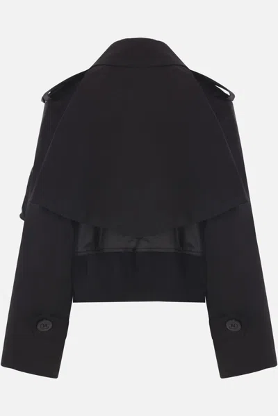 Sacai Coats In Black