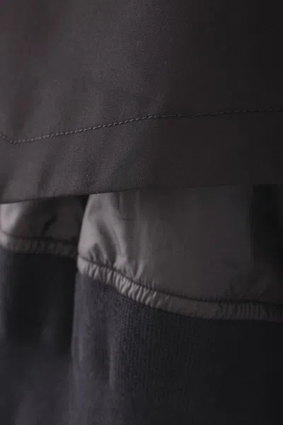 Sacai Coats In Black