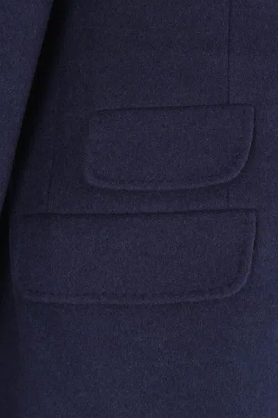 Brunello Cucinelli Coats In Blue