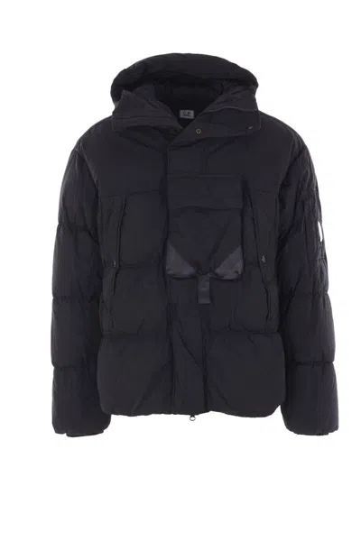 C.p. Company C.p.company Graphite Nylon Down Jacket In Black