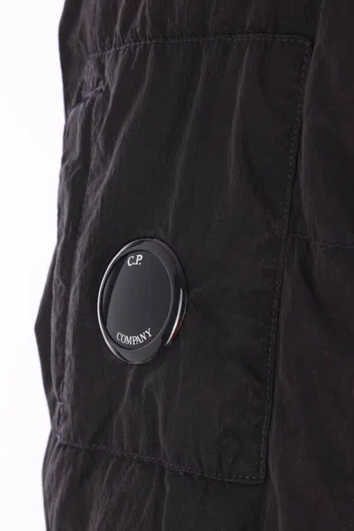 C.p. Company C.p.company Graphite Nylon Down Jacket In Black