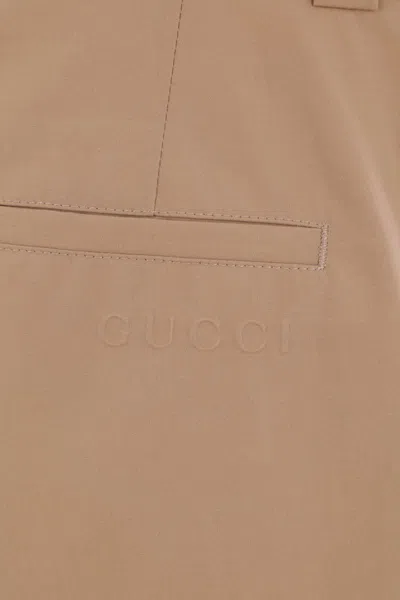 Gucci Trousers In Brown