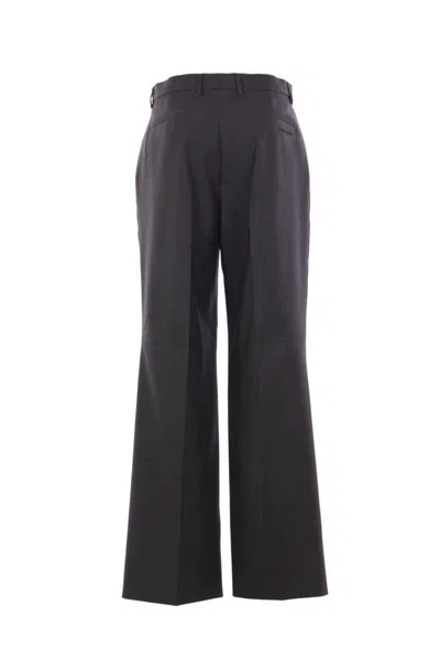 Gucci Wool Pant With Front Pleats And Side Slits