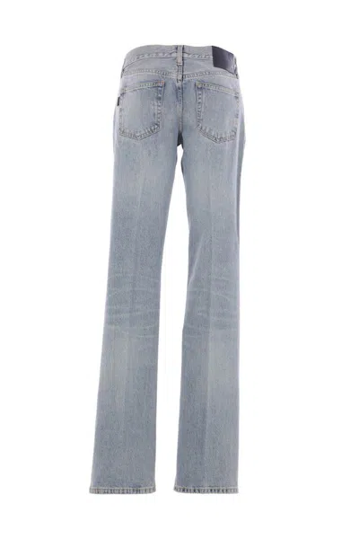 Haikure Five-pocket Denim Trousers In Blue
