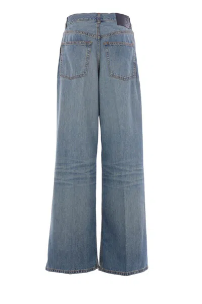 Haikure Candy Pleated Boyfriend Jeans In Blue