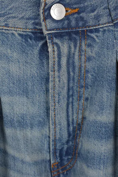 Haikure Candy Pleated Boyfriend Jeans In Blue