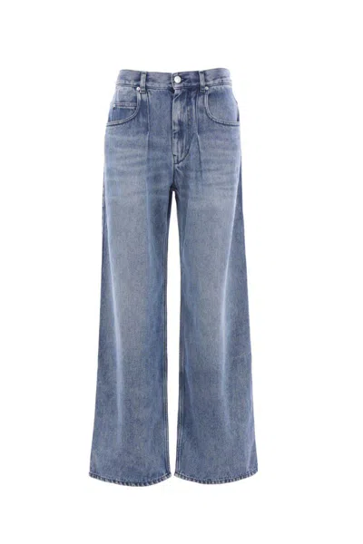 Isabel Marant High-waisted Straight Blue Jeans In Blue