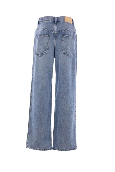 Isabel Marant High-waisted Straight Blue Jeans In Blue