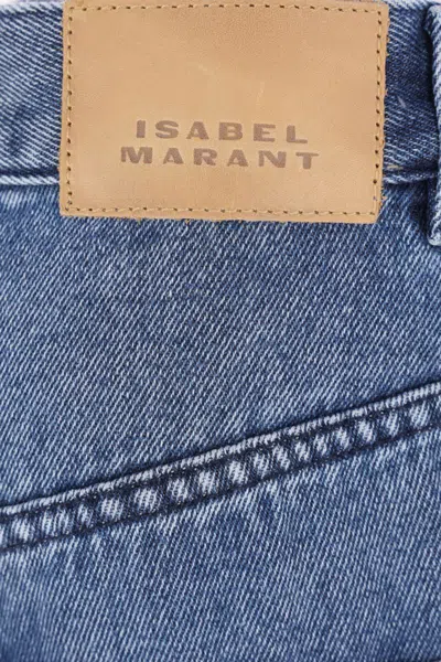 Isabel Marant High-waisted Straight Blue Jeans In Blue