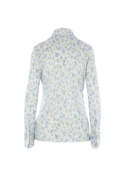 Loewe Floral Print Shirt In Blue
