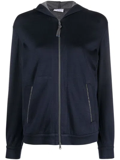Brunello Cucinelli Cotton And Silk Hoodie