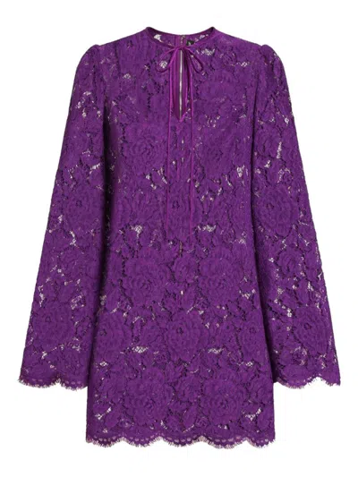 Dolce & Gabbana Cordonetto Lace Short Dress