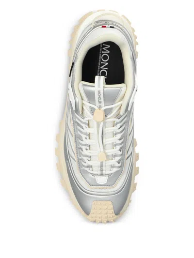 Moncler Leather Trailgrip Gtx Sneakers In White