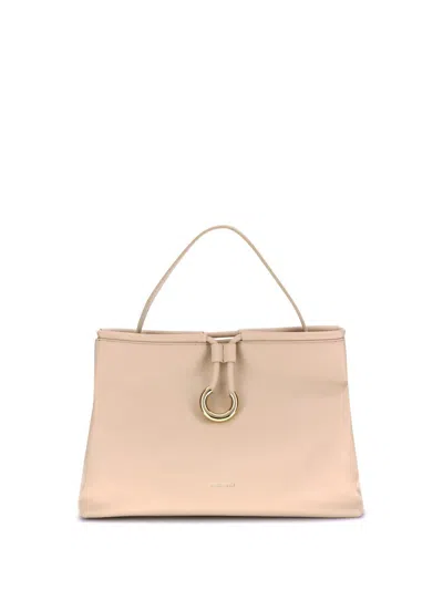 Coccinelle Lisbet Shoulder Bag In Nude