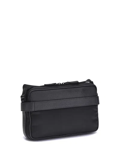 Ferragamo Functional Buckle Shoulder Bag With Custom Strap In Gray