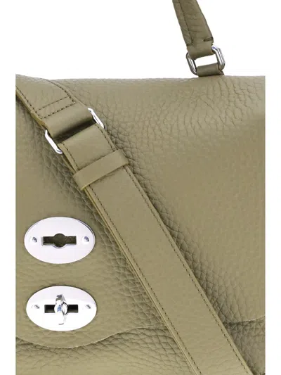 Zanellato Postina Centauro Shoulder Bag In Green