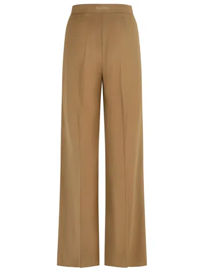 Max Mara Wool High Waist Wide-leg Trousers