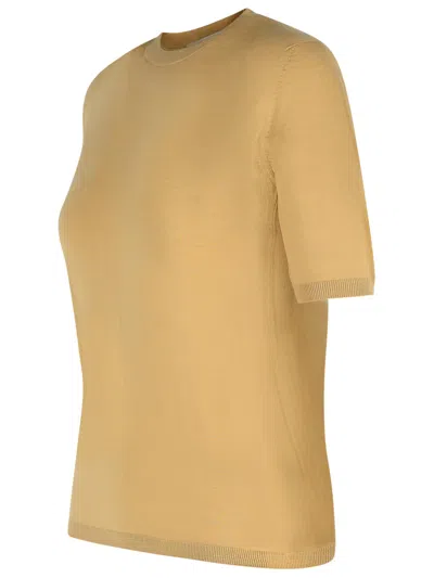Max Mara 'gerico' Sand Virgin Wool Sweater Women