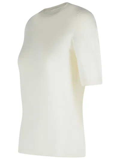 Max Mara 'gerico' White Virgin Wool Sweater Women