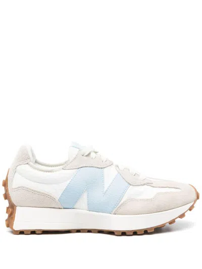 New Balance Damen 327 In Grau/weiss/blau, Wildleder/mesh, Grösse 39 In Neutral