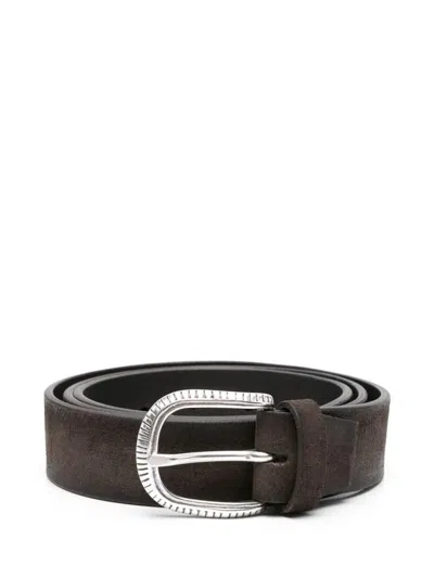 Alberto Luti Brown Calf Leather Belt