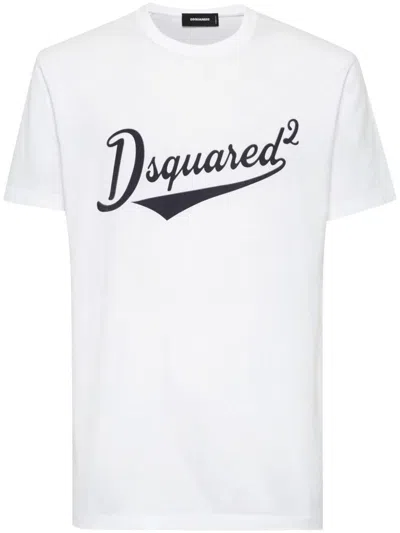 Dsquared2 White Cotton T-shirt With Logo