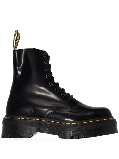 Dr. Martens' Dr. Martens 'jadon' Black Leather Lace Up Boots