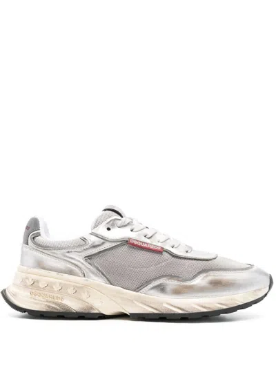 Dsquared2 Silver Sprinter Sneakers